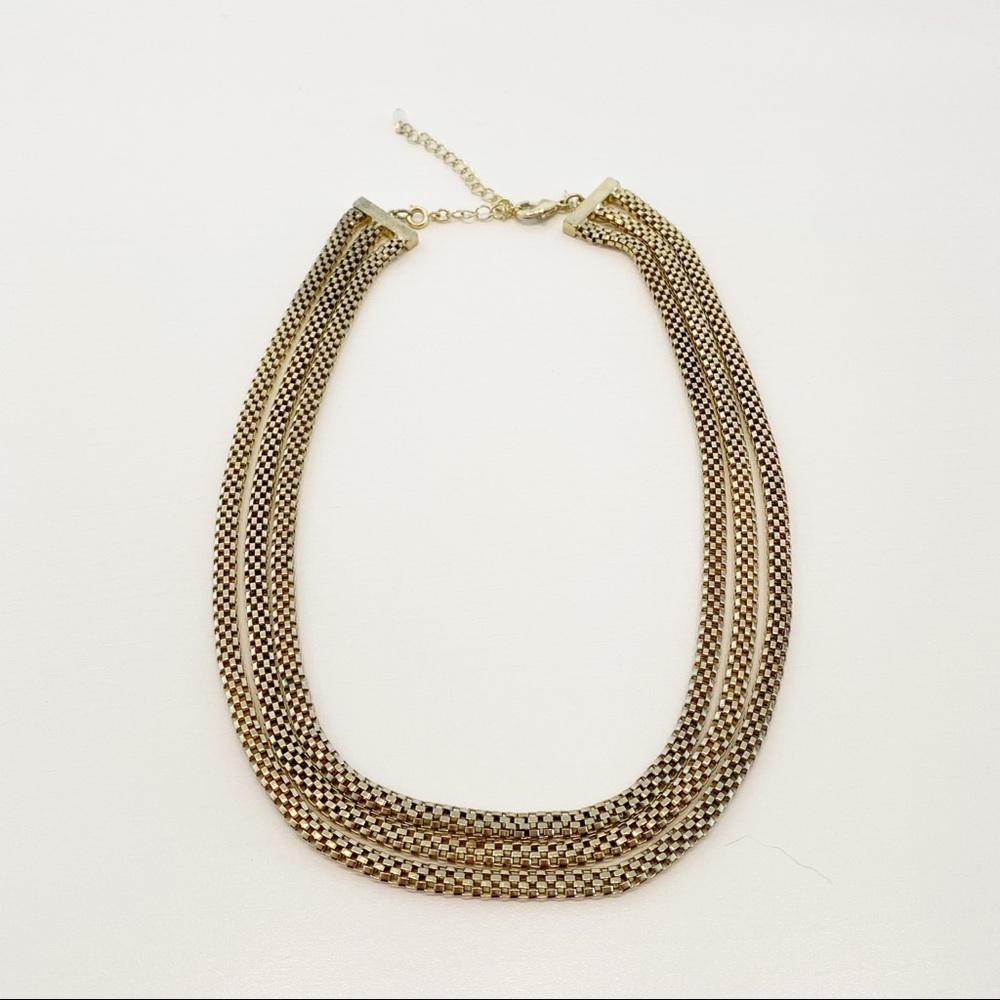 SAO - Three Chain Gold Necklace